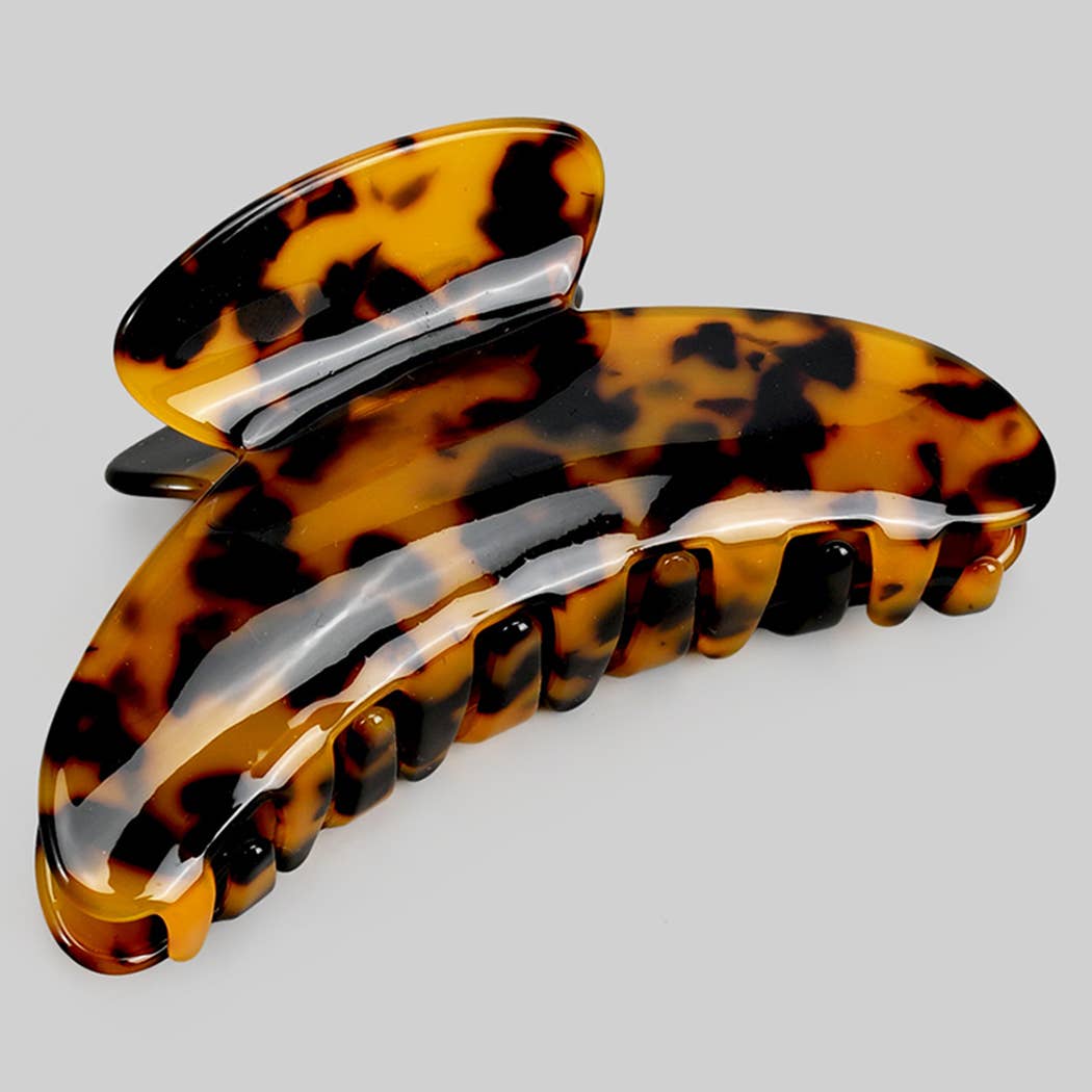 STURDY CURVED TORTOISE HAIR CLIP