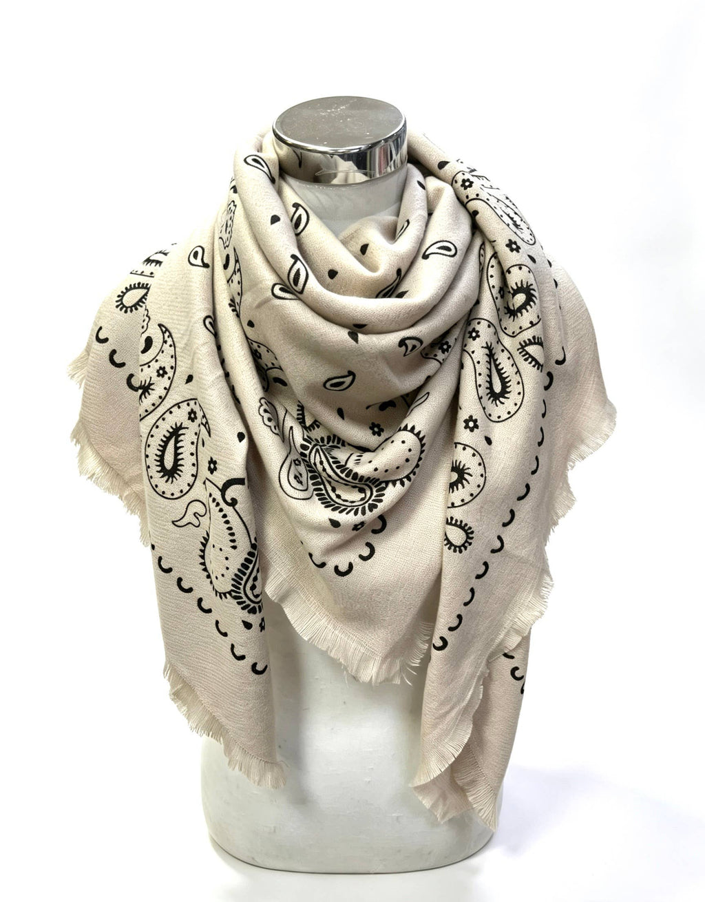 Large wool square bandana