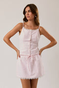Marykate Gingham Lace Set