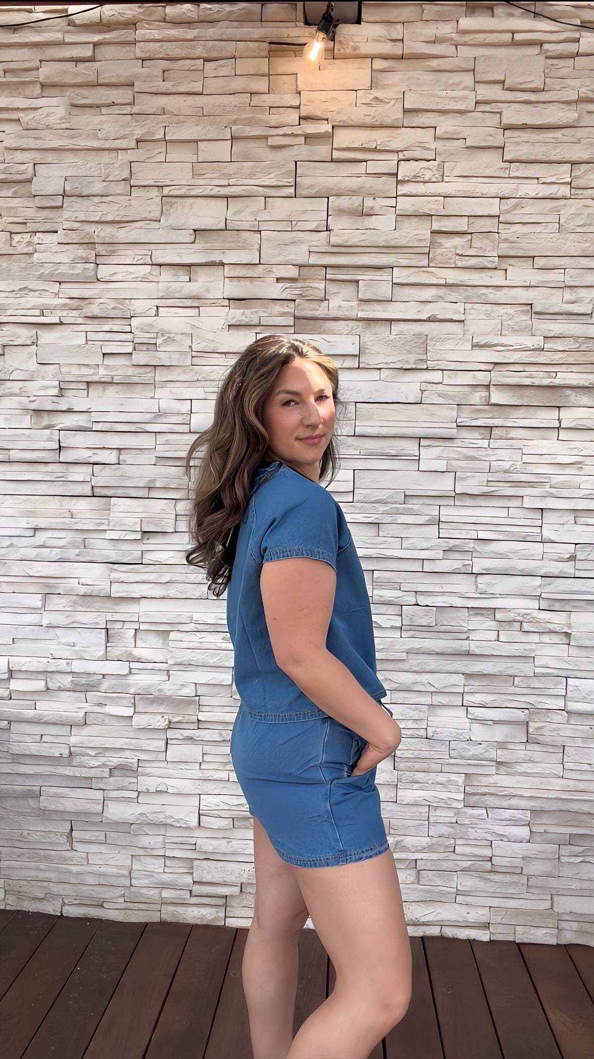 Natalie Denim Set