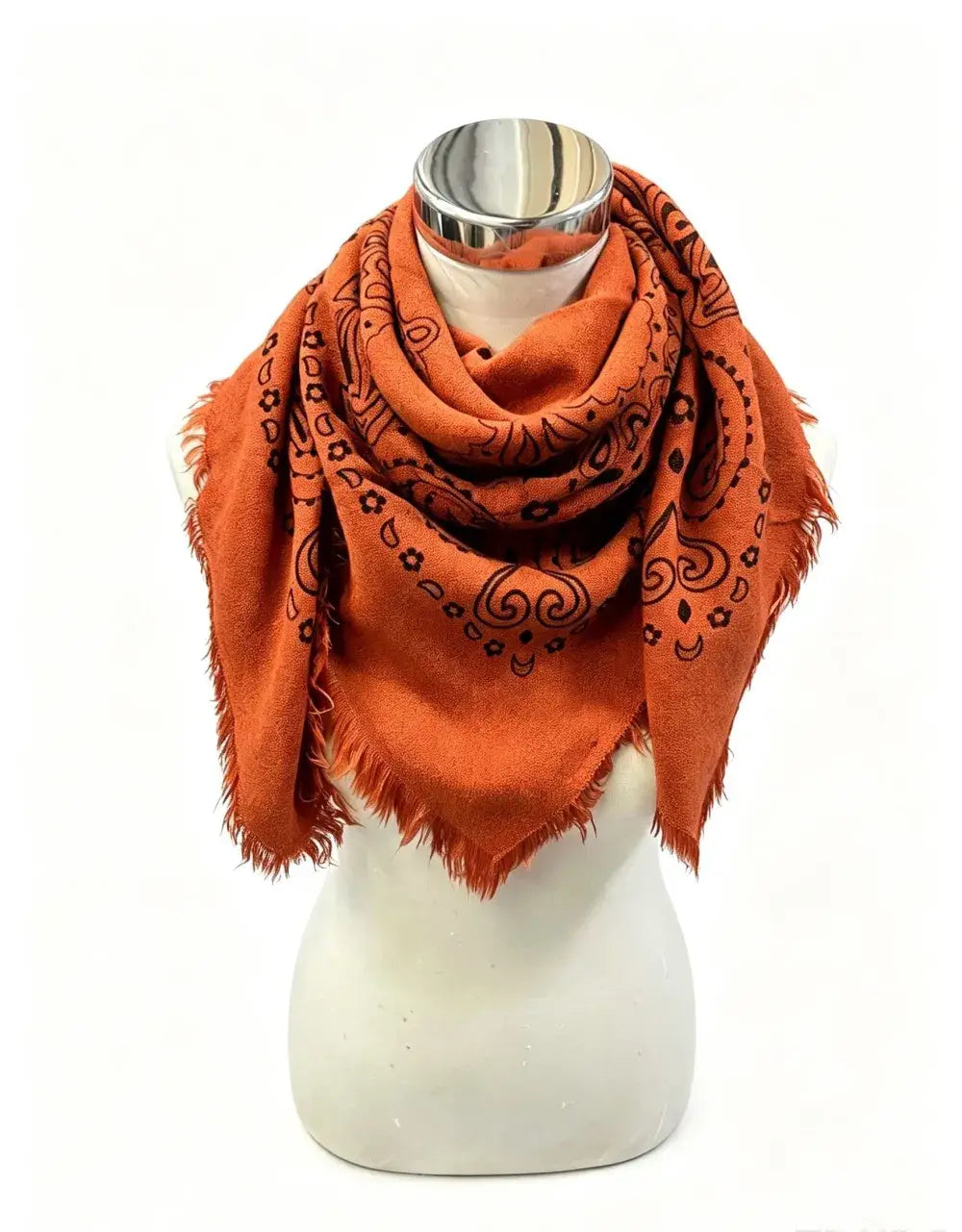 Square Paisley Wool Scarf