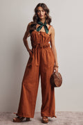 Tie-Front Wide Leg Jumpsuit FRP0005