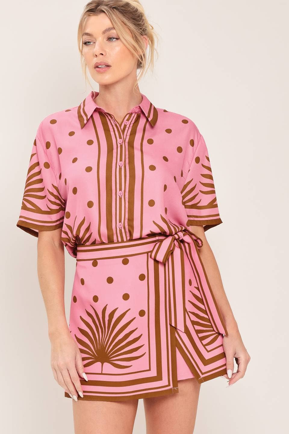 Flora print top