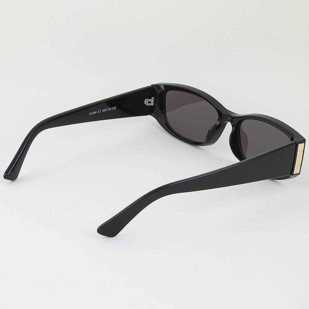 Wide Tortoise Bar Frame Sunglasses