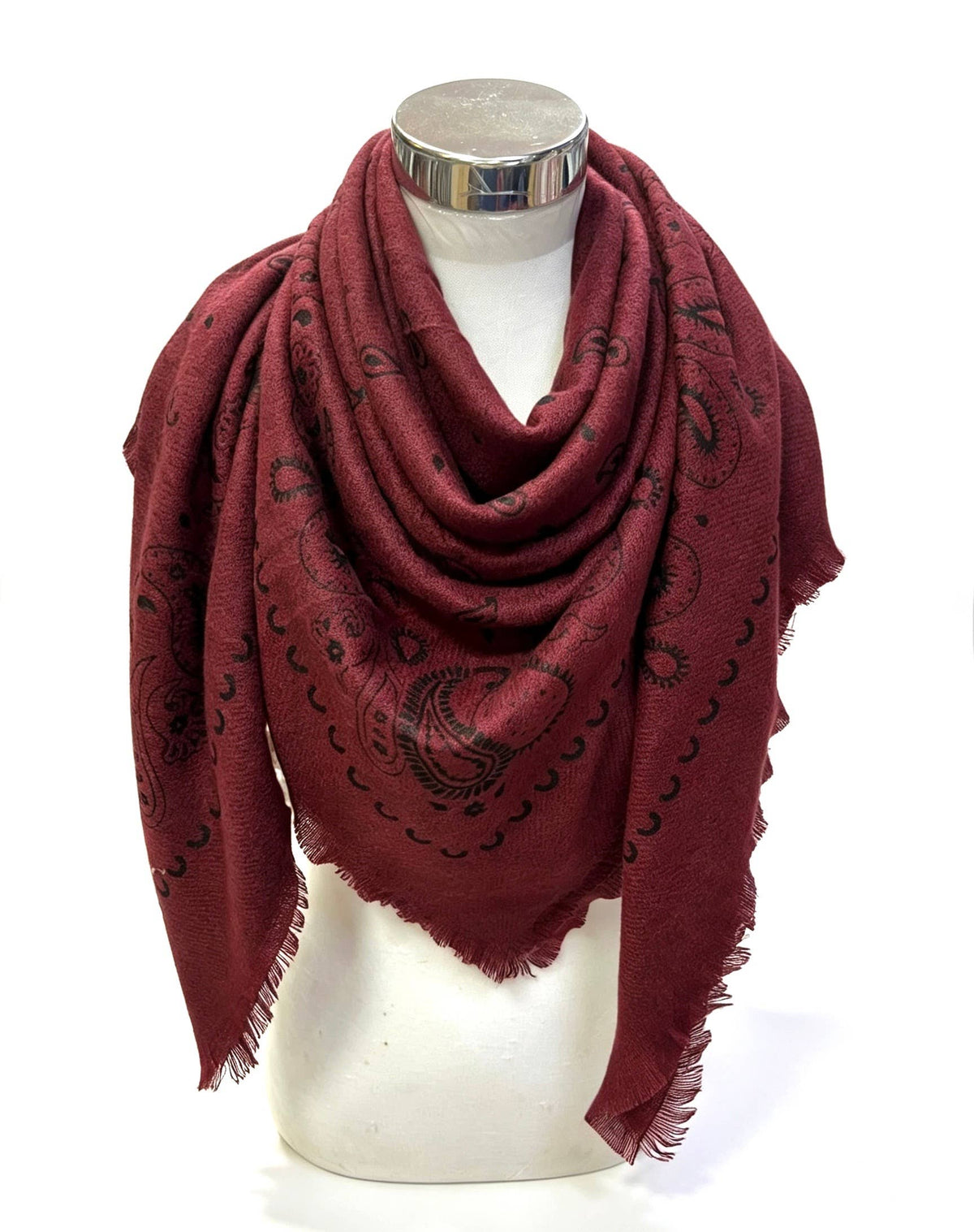 Large wool square bandana