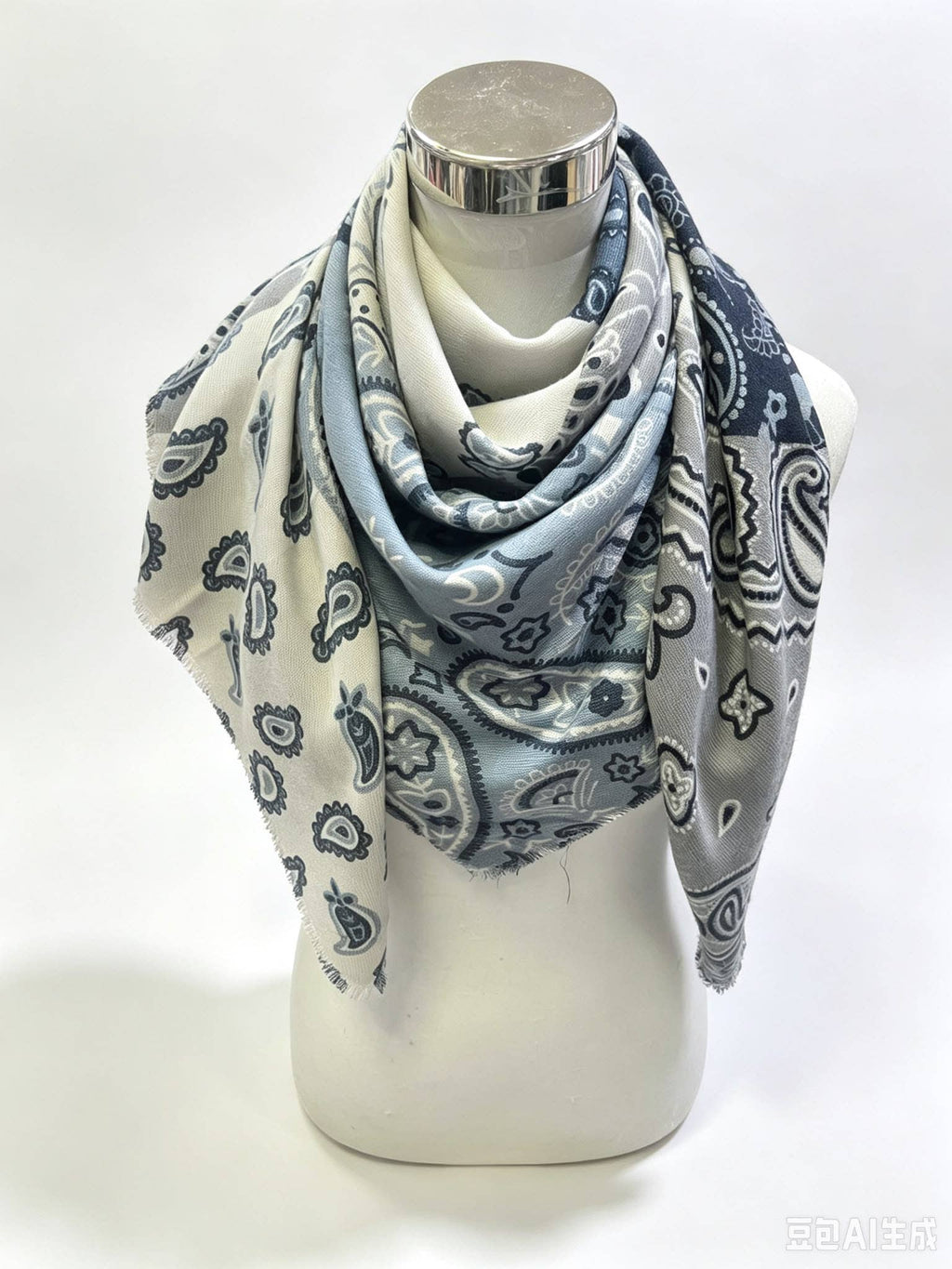Large Bandana Print Scarf