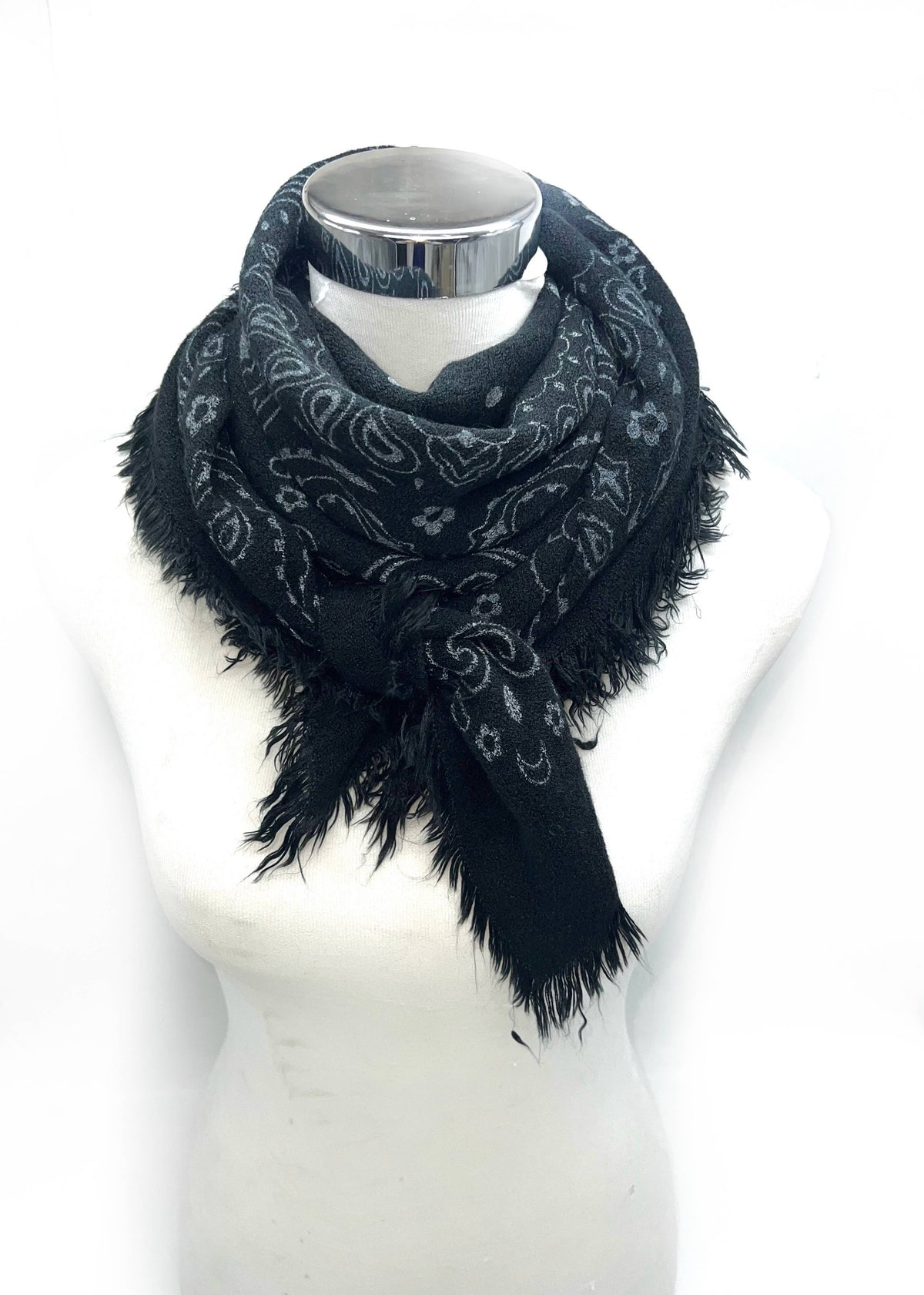 Square Paisley Wool Scarf
