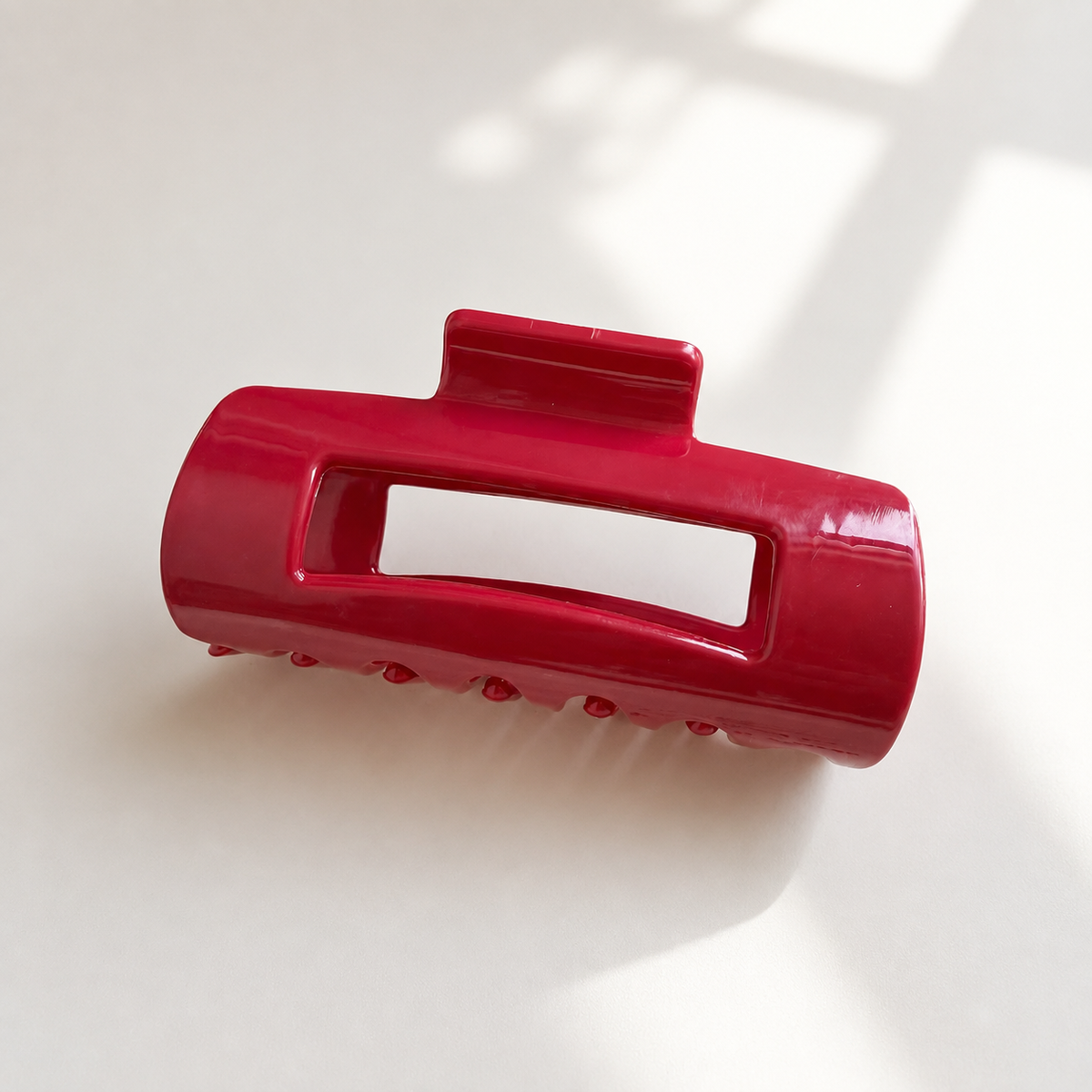 Soft Silicone Open-Center Hair Claw Clips