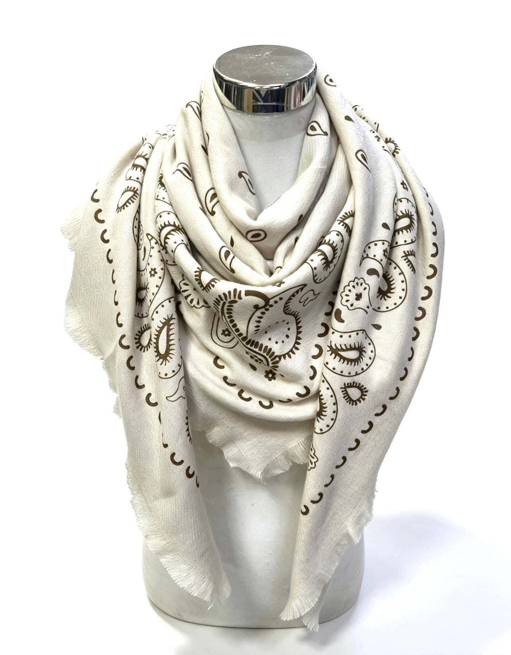 Large wool square bandana
