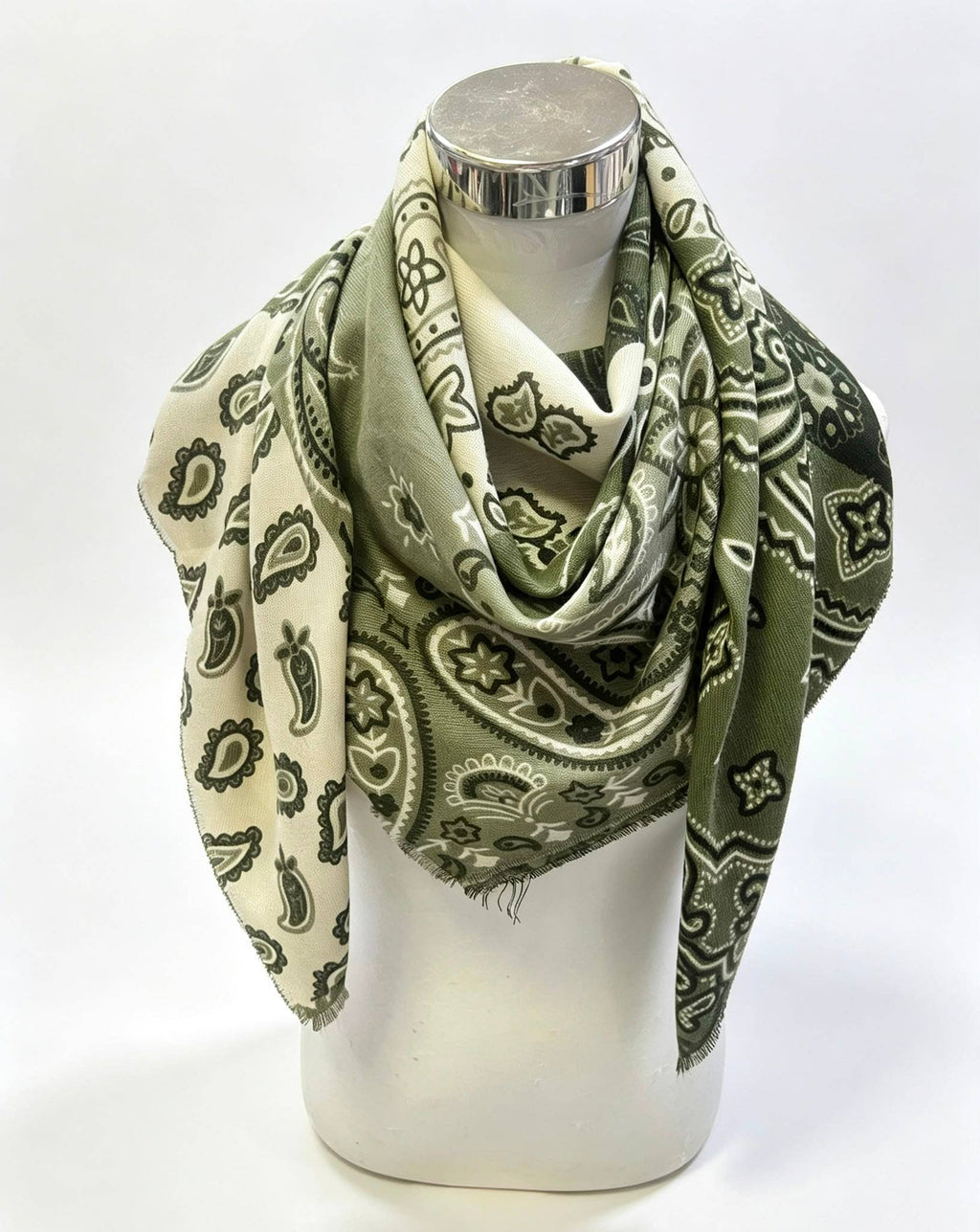 Large Bandana Print Scarf