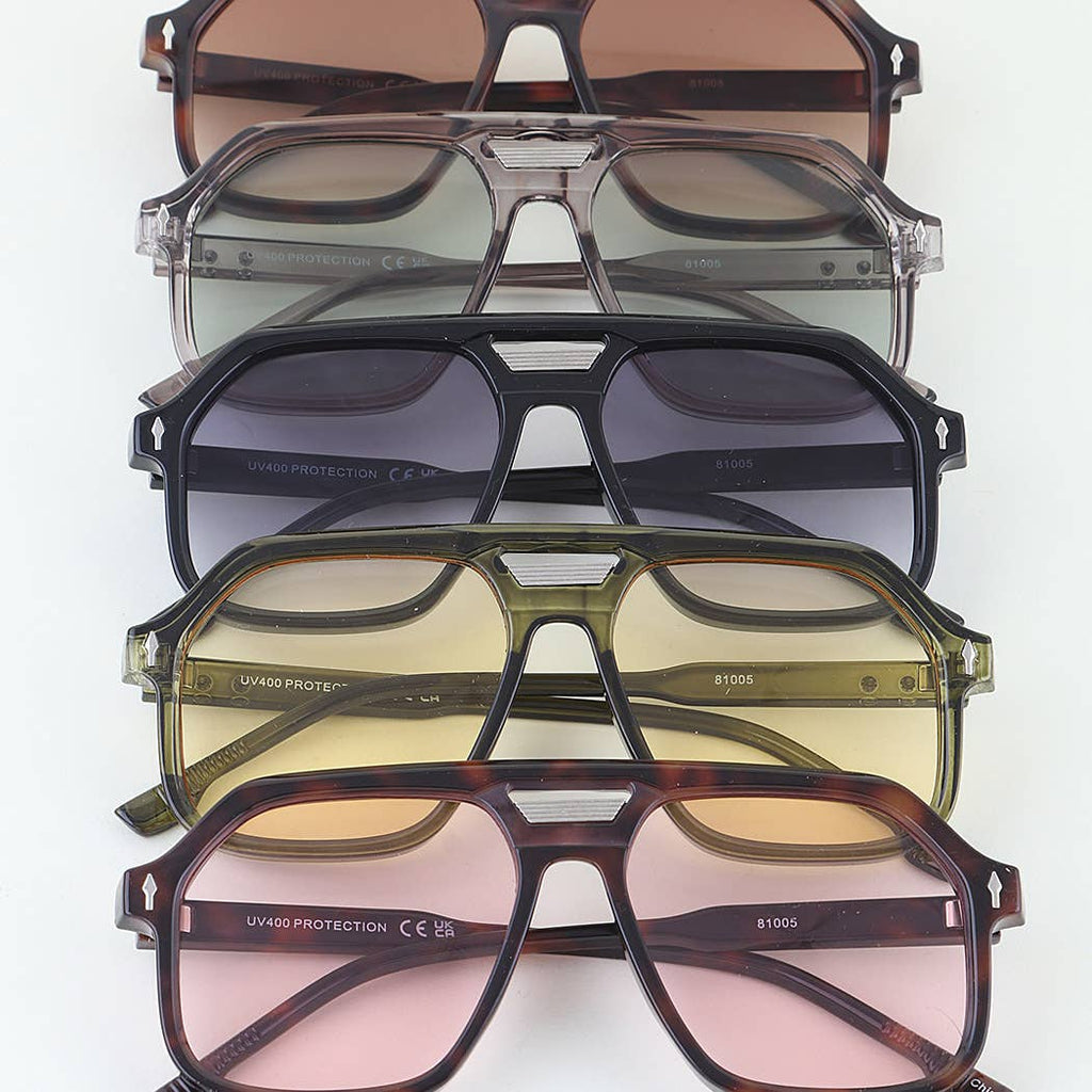 Aviator Block Sunglasses