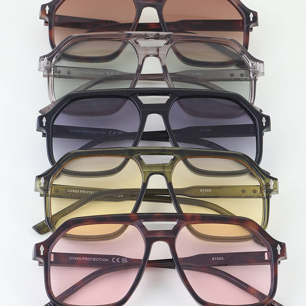 Aviator Block Sunglasses