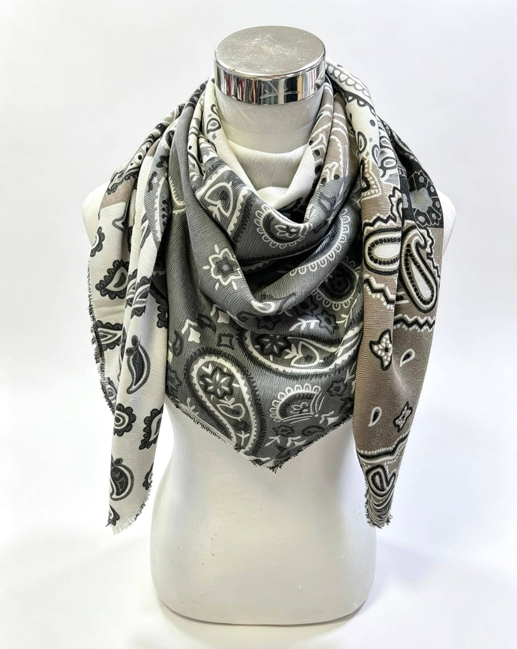 Large Bandana Print Scarf