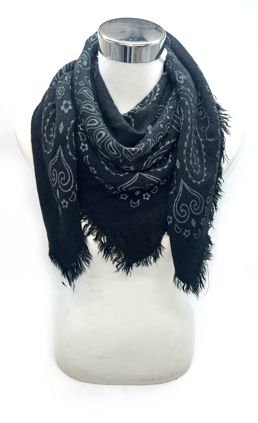 Square Paisley Wool Scarf