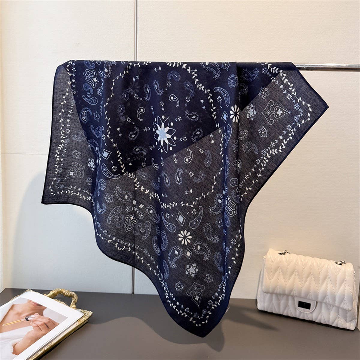 Square wrap bandana scarf