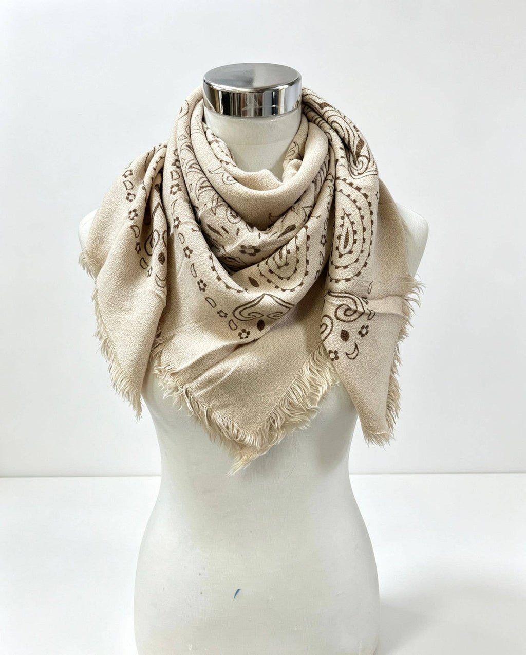 Square Paisley Wool Scarf