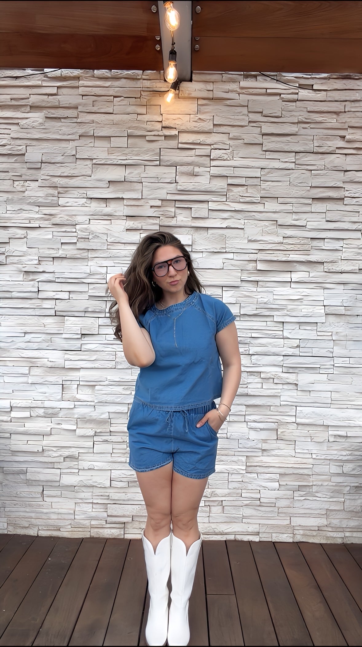Natalie Denim Set