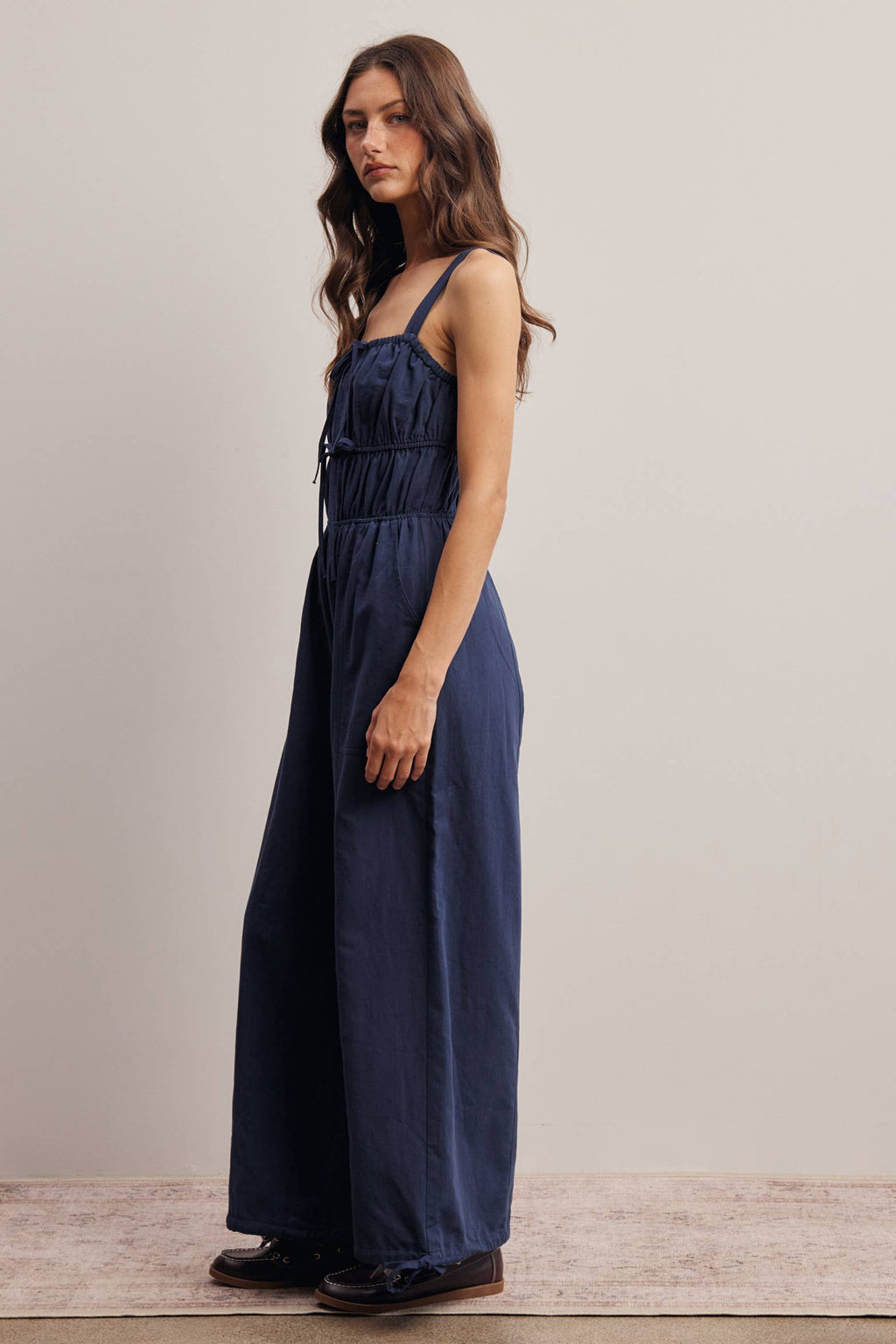 Tie-Front Wide Leg Jumpsuit FRP0005