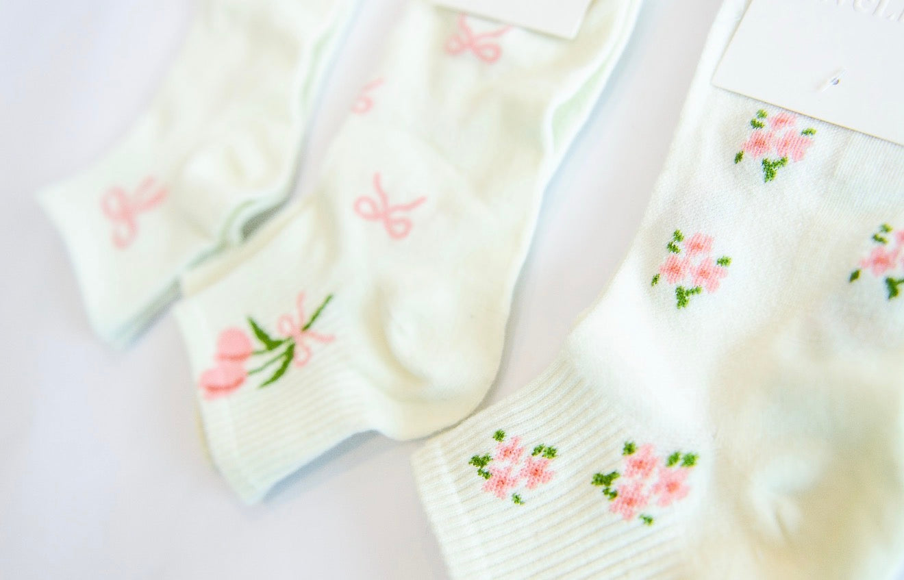 Floral Ankle Socks