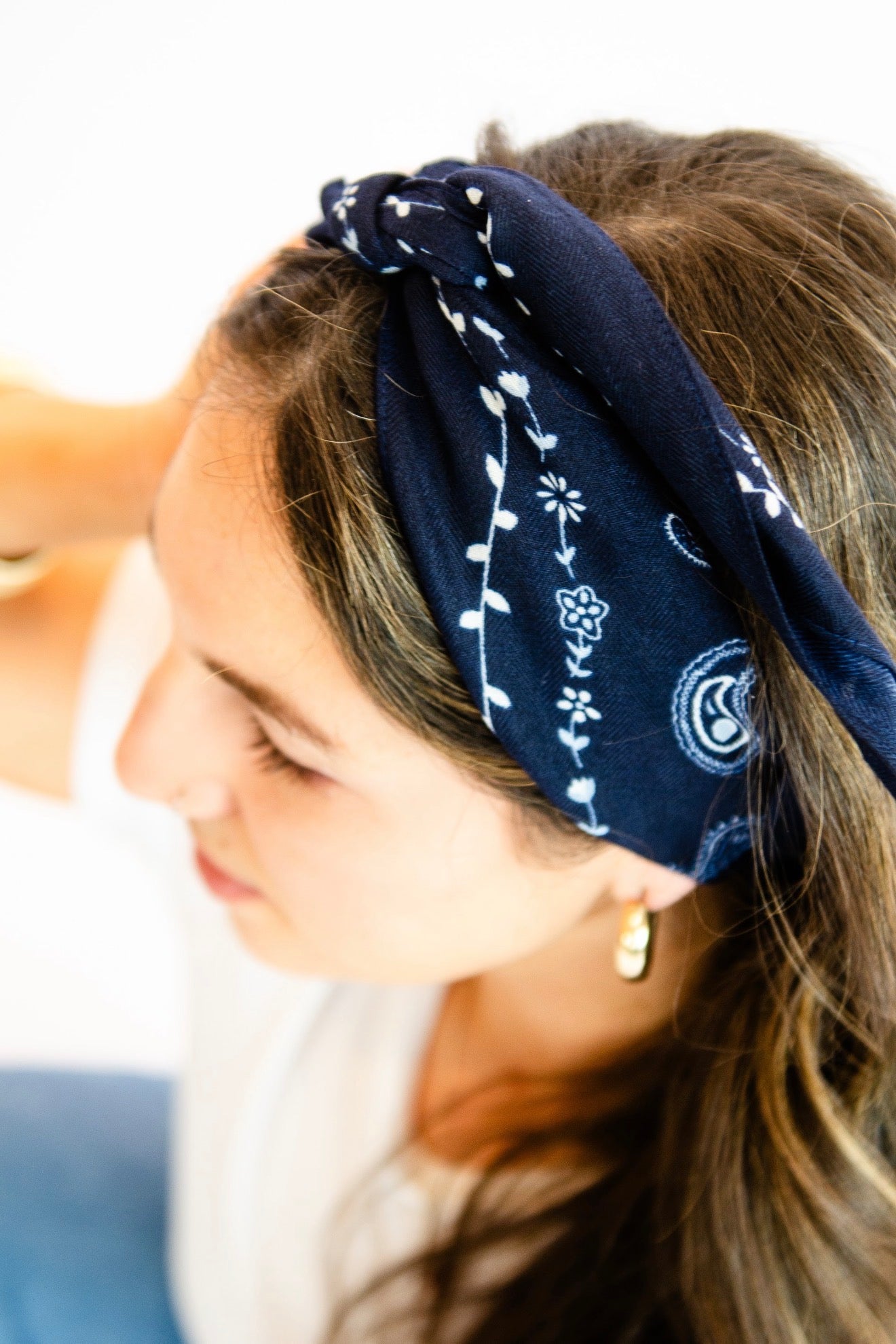 Square wrap bandana scarf