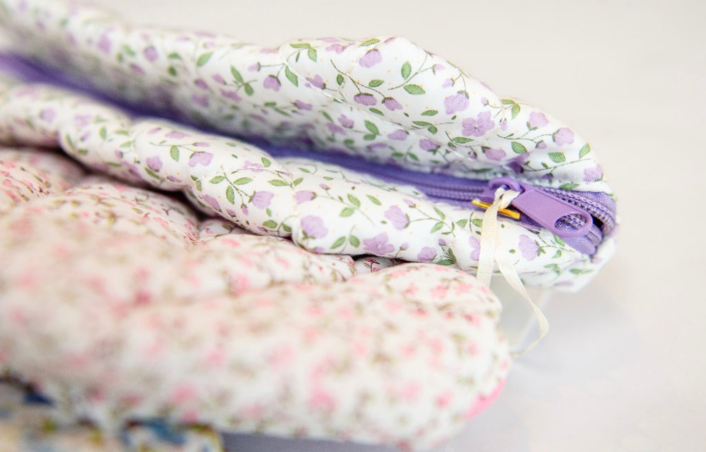 Floral makeup bag