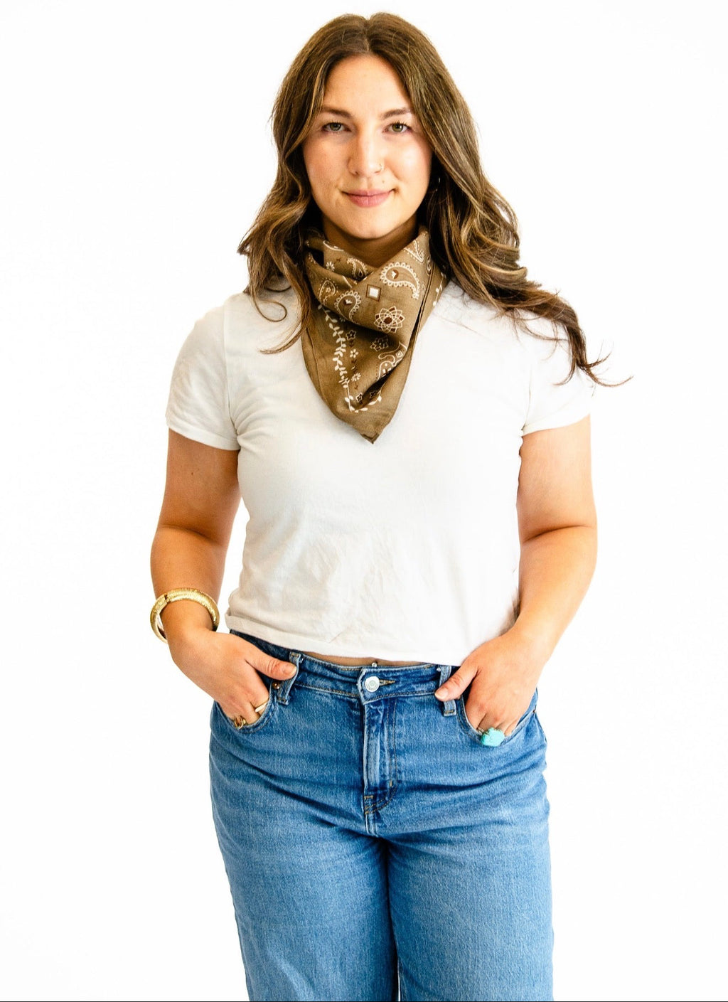 Square wrap bandana scarf