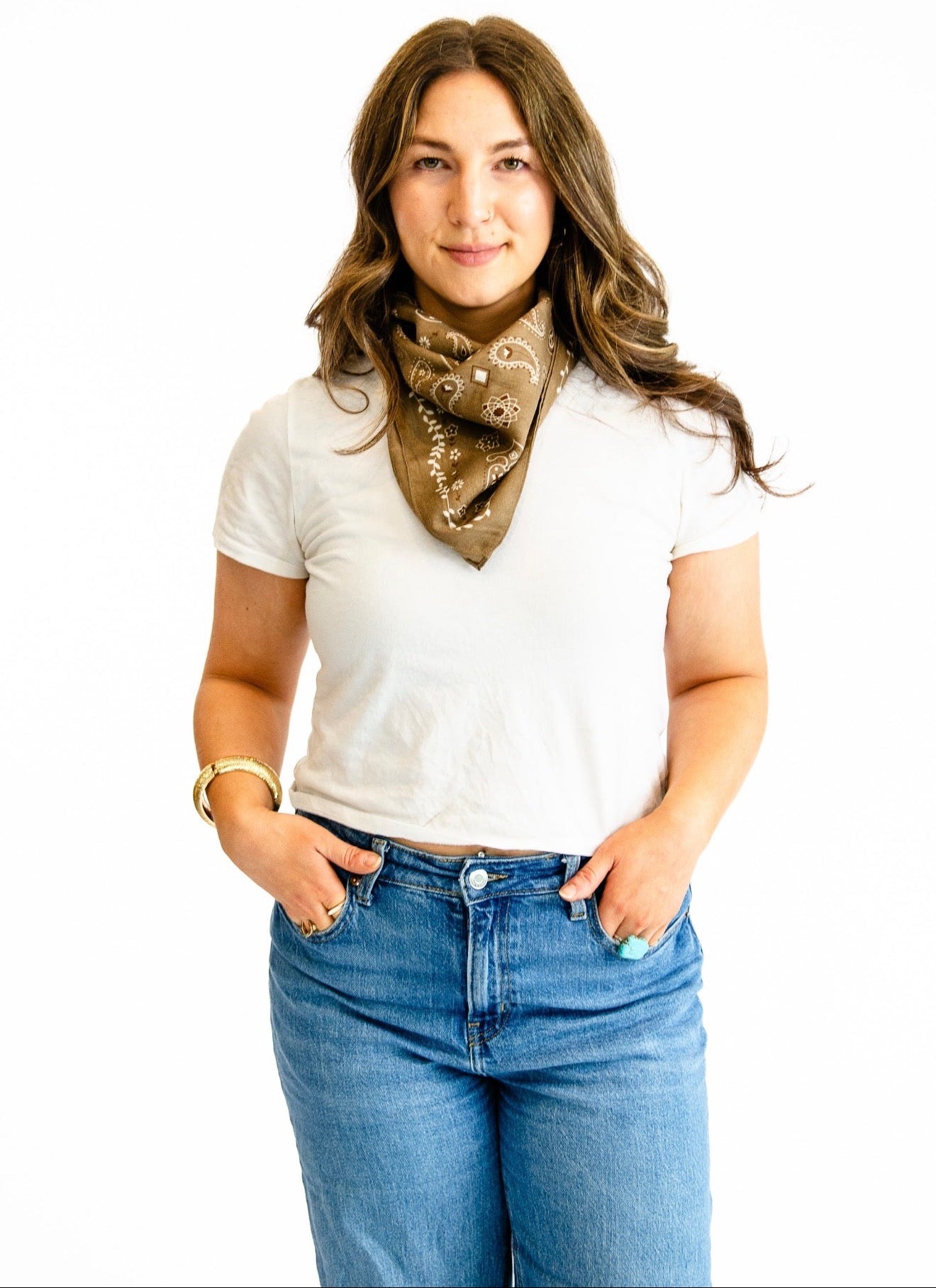 Square wrap bandana scarf