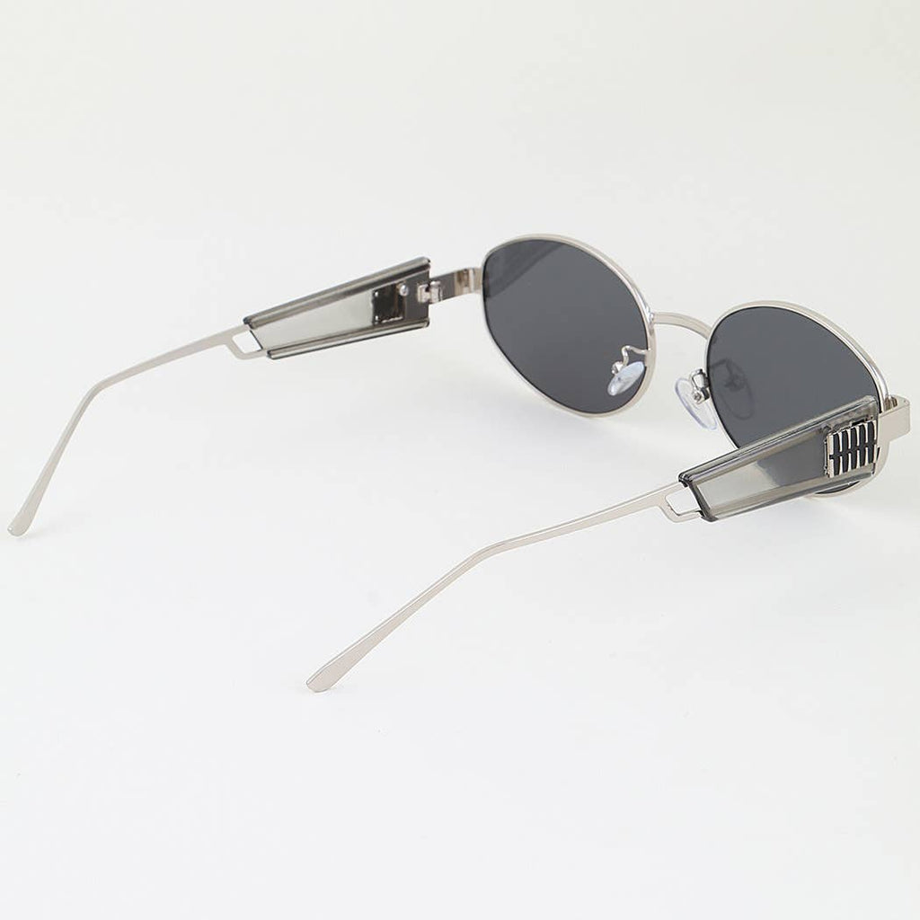 Tortoise Tile Round Frame Sunglasses