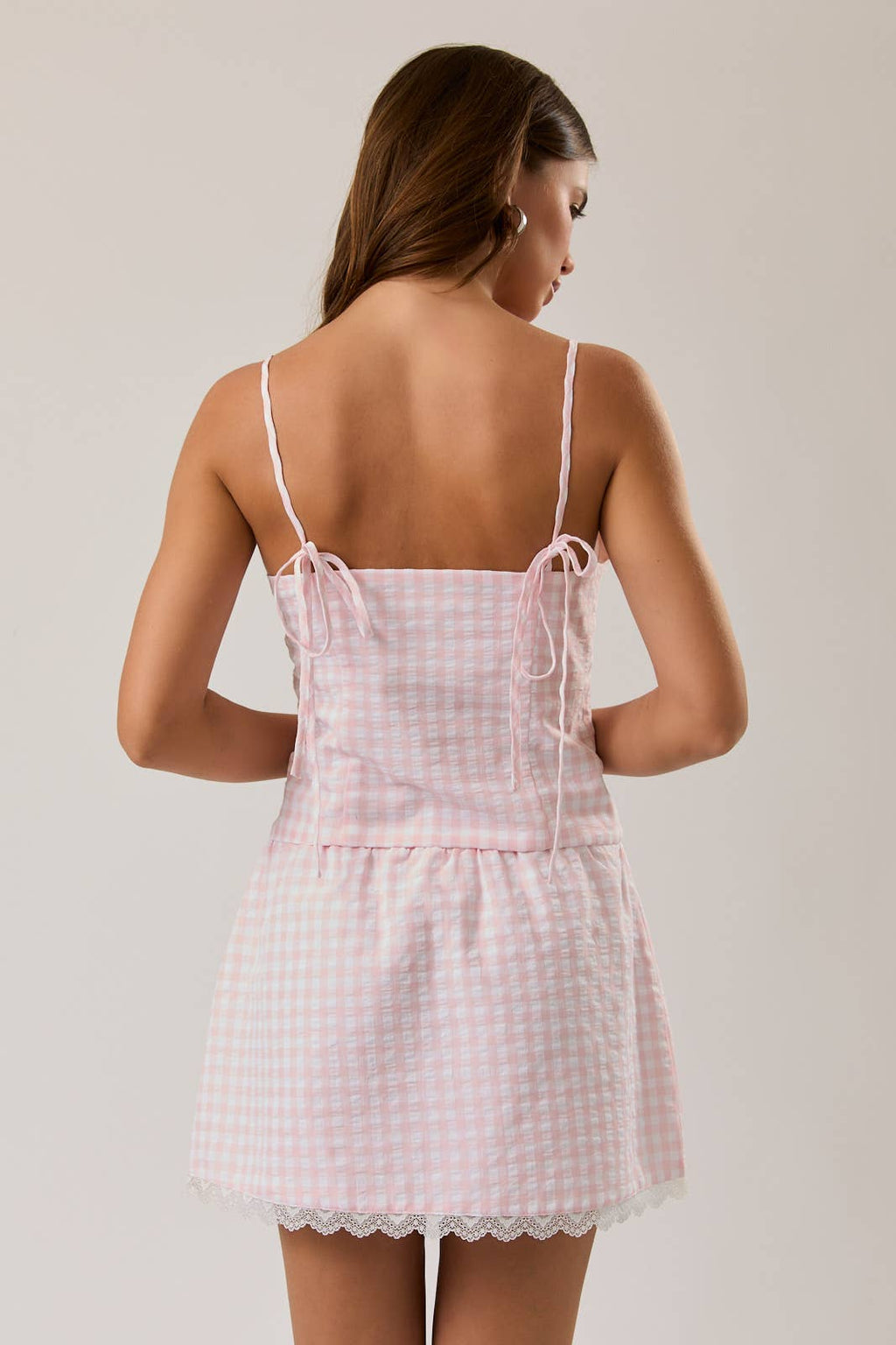 Marykate Gingham Lace Set
