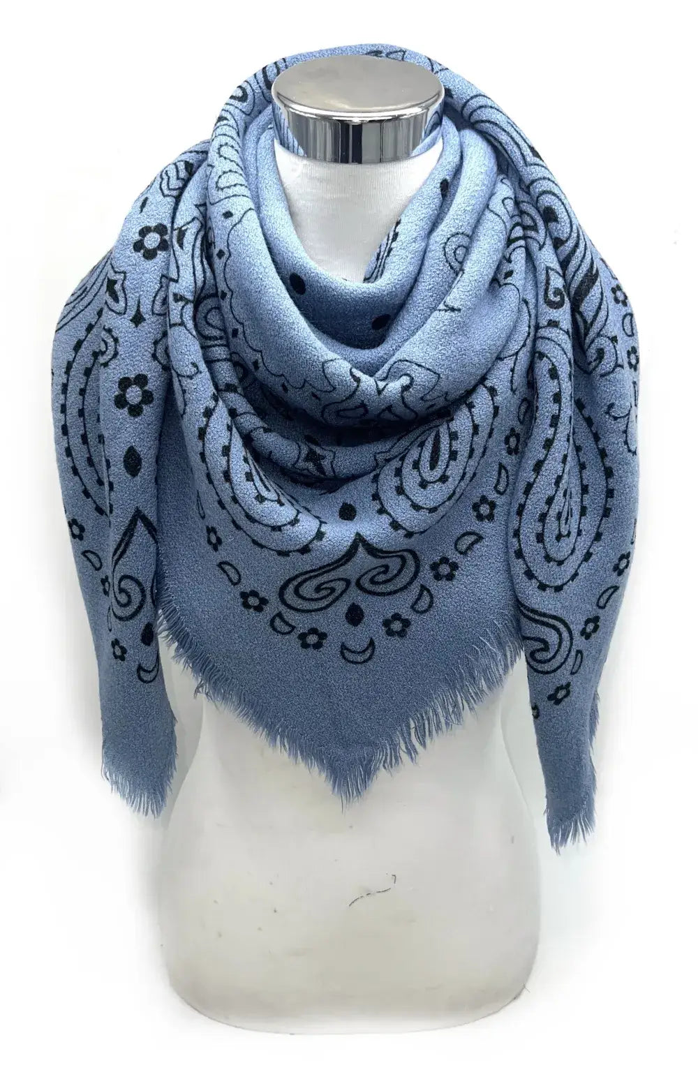 Square Paisley Wool Scarf
