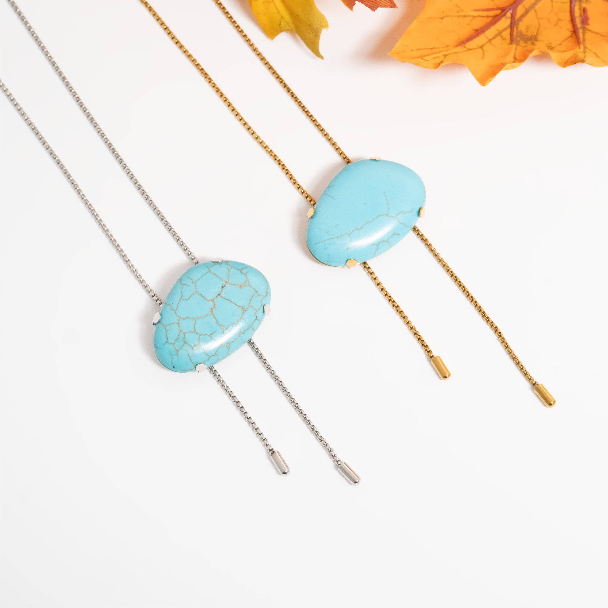 Turquoise Charm Boho Necklace