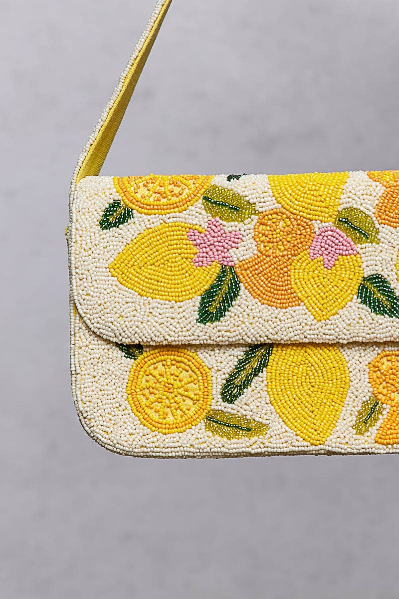 PREORDER: Beaded lemon Bag