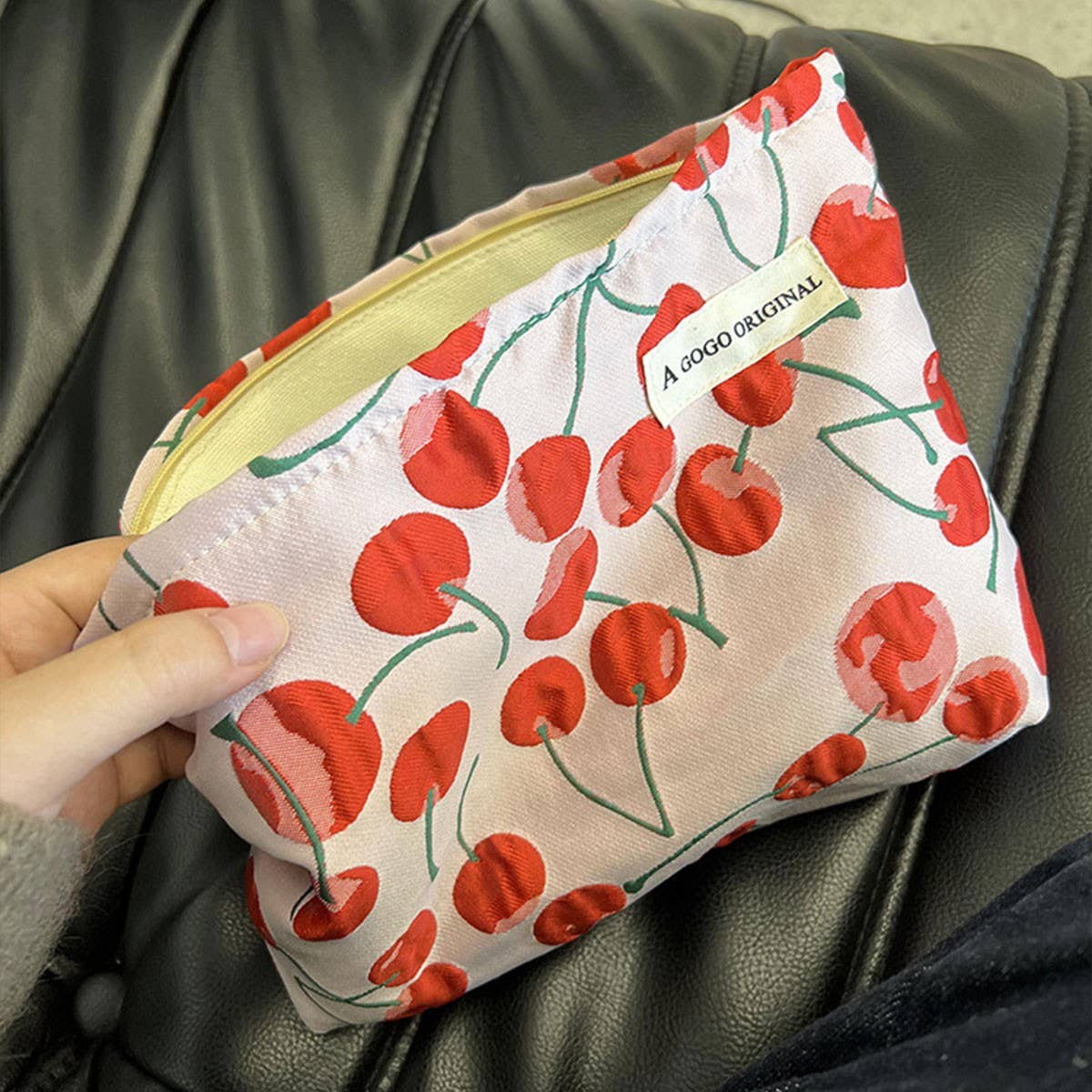 CHERRY MAKEUP BAG