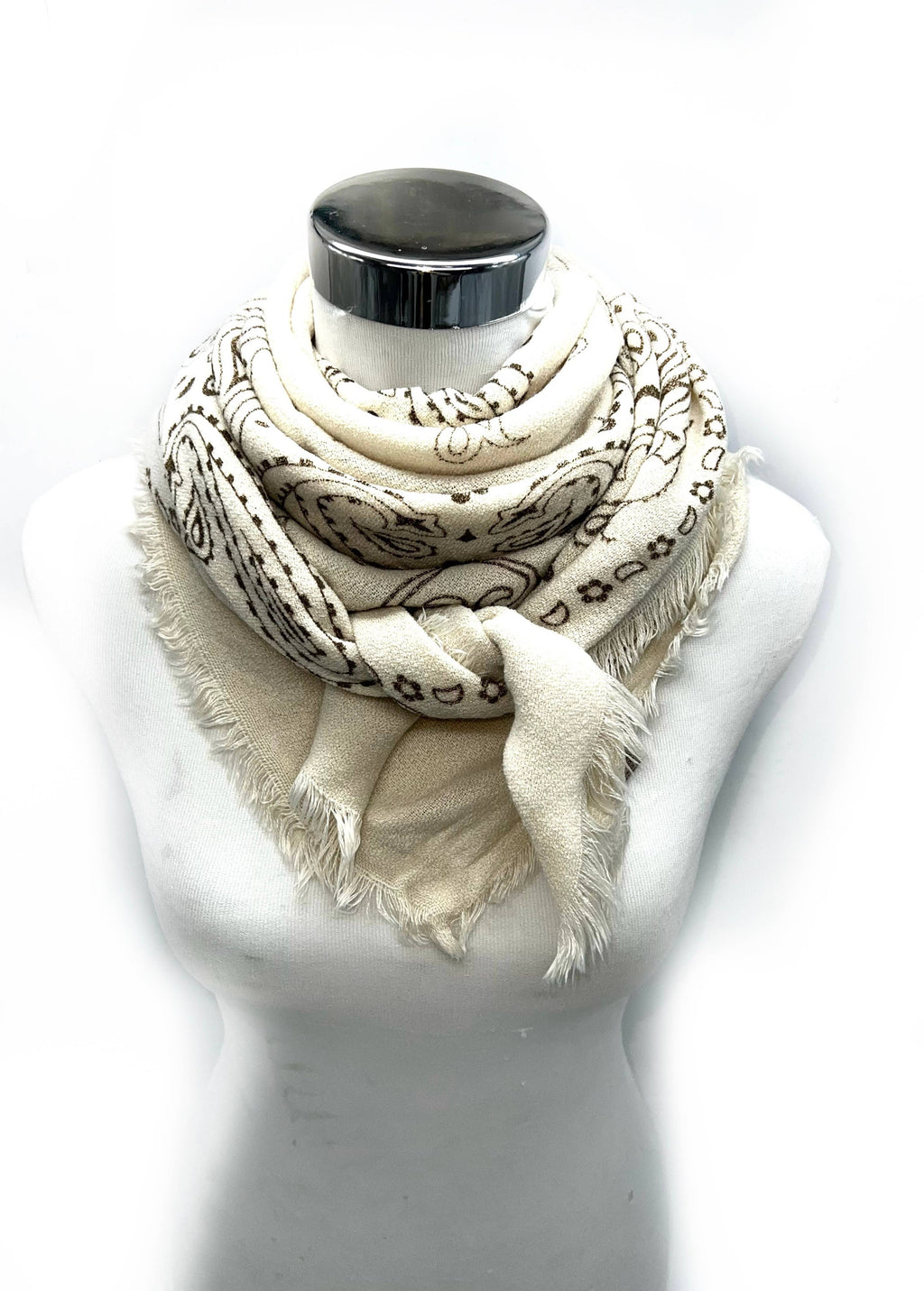Square Paisley Wool Scarf