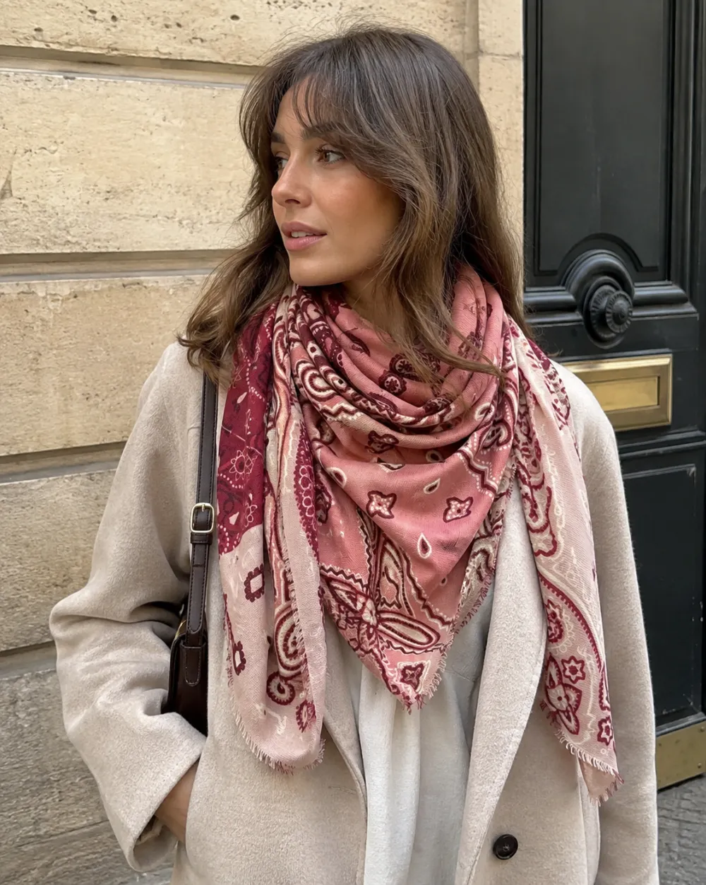 Large Bandana Print Scarf