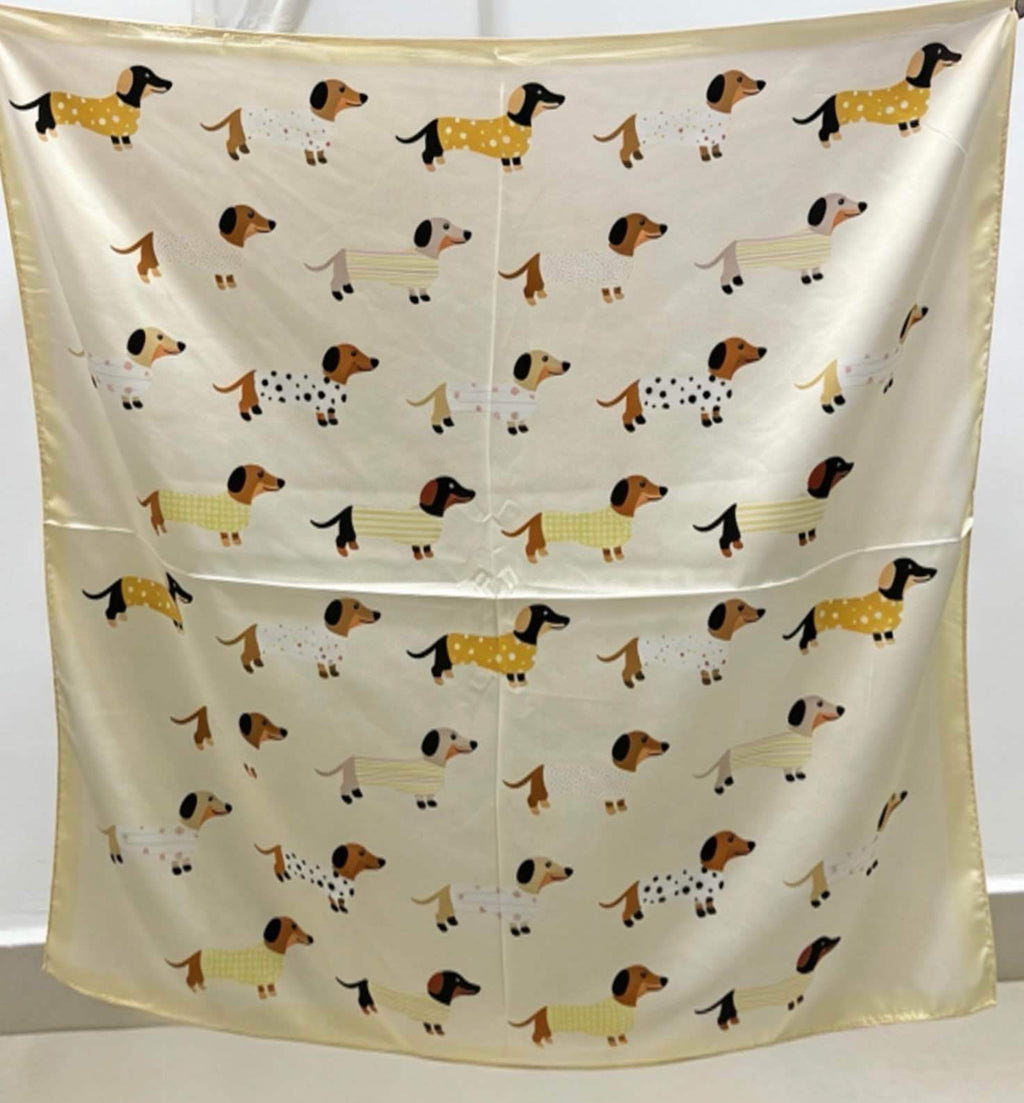 Silk Dachshund Scarf