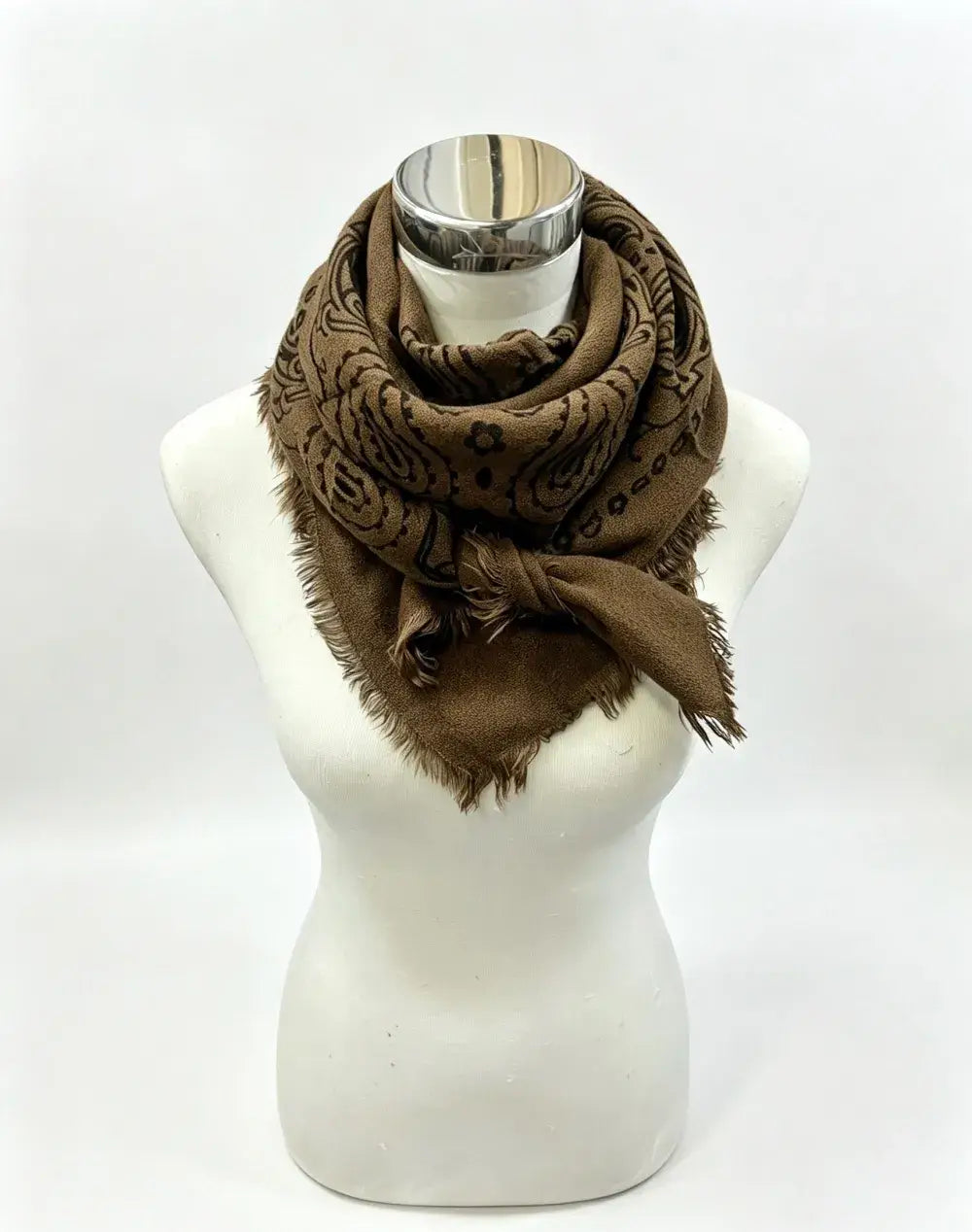 Square Paisley Wool Scarf