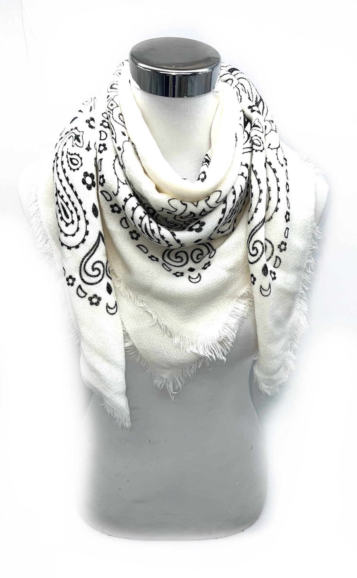 Square Paisley Wool Scarf