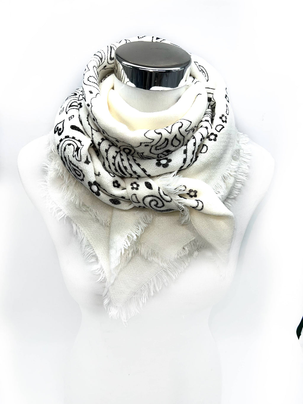Square Paisley Wool Scarf