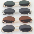 Tortoise Tile Round Frame Sunglasses