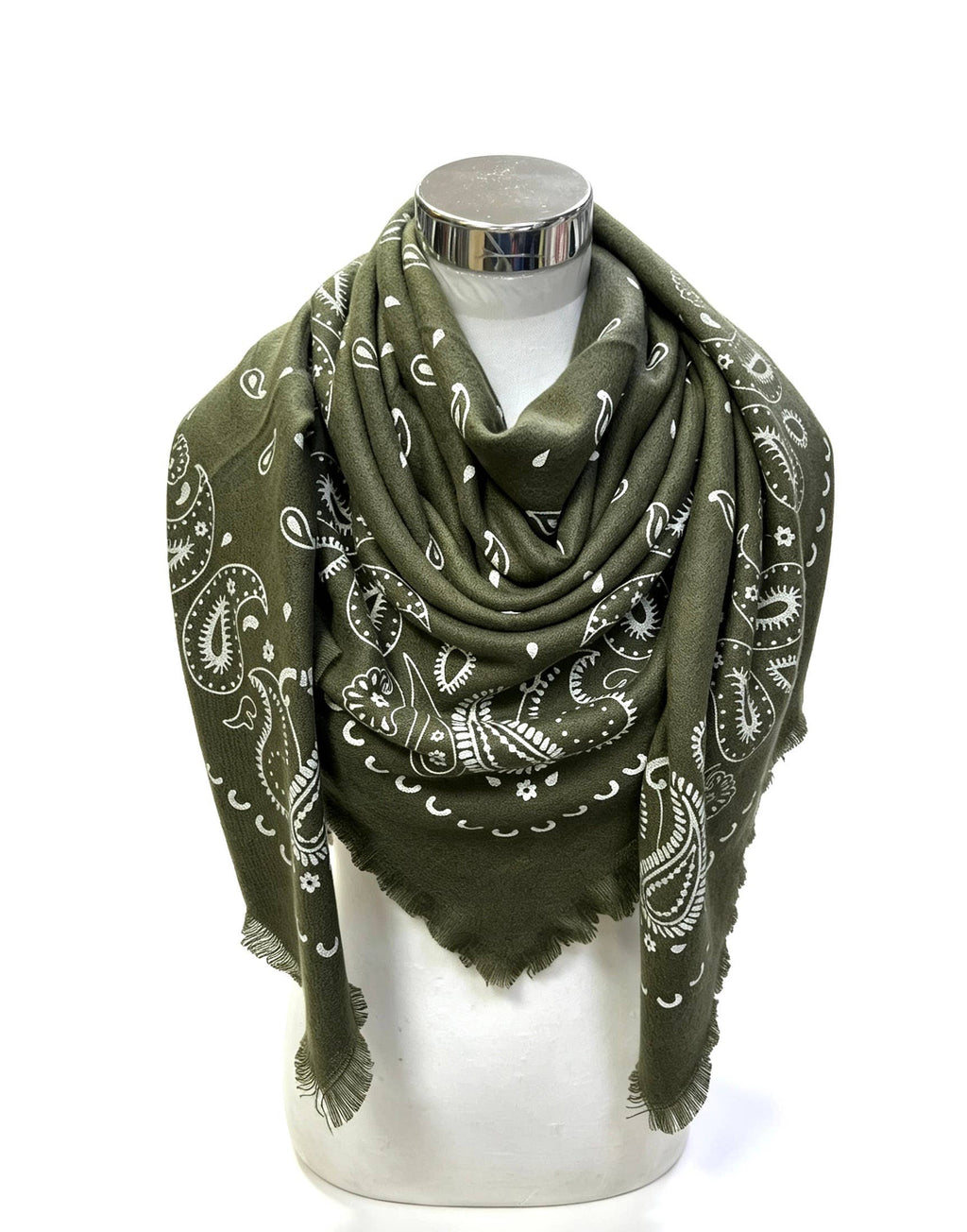 Large wool square bandana