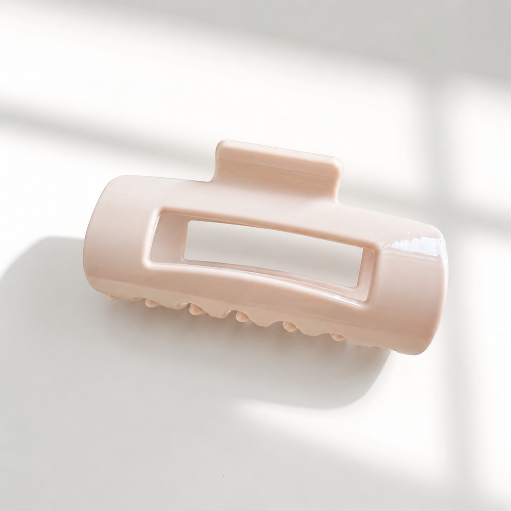 Soft Silicone Open-Center Hair Claw Clips