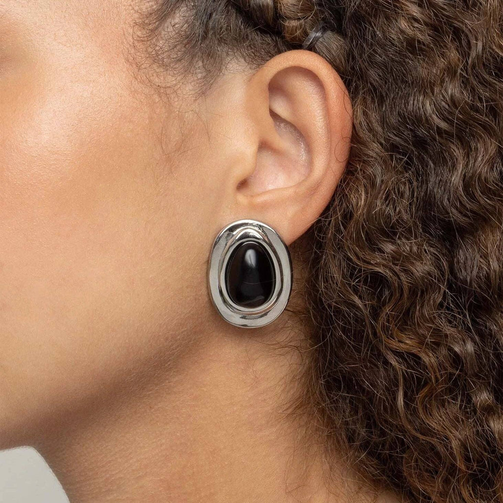 18K Gold PVD Statement Stud Earrings