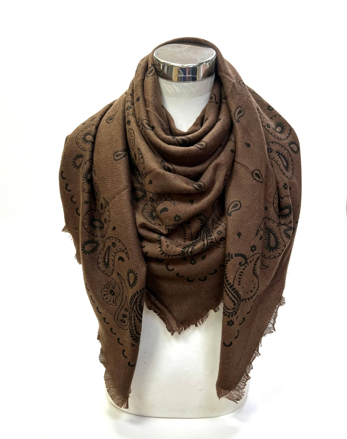 Large wool square bandana