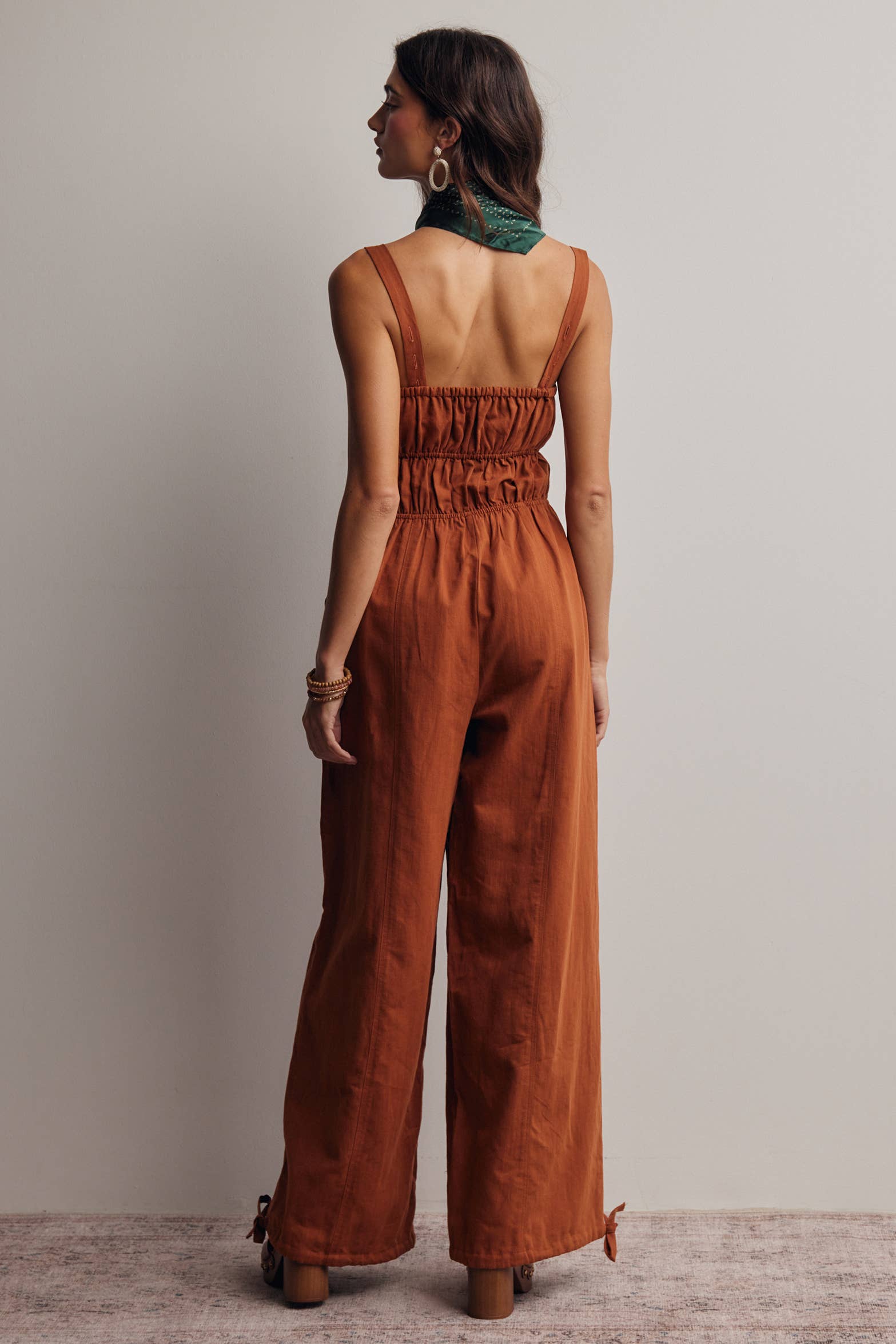 Tie-Front Wide Leg Jumpsuit FRP0005