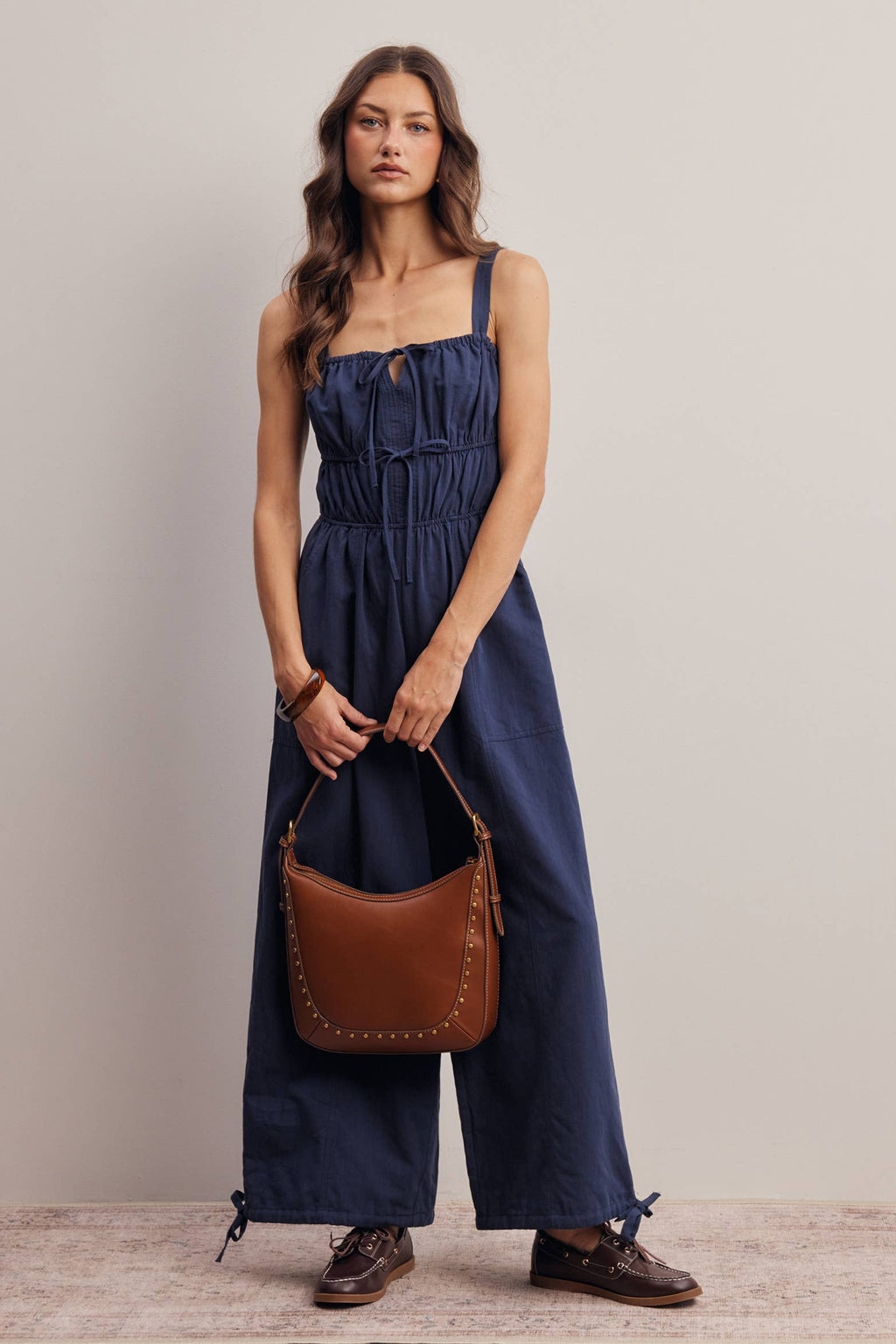 Tie-Front Wide Leg Jumpsuit FRP0005